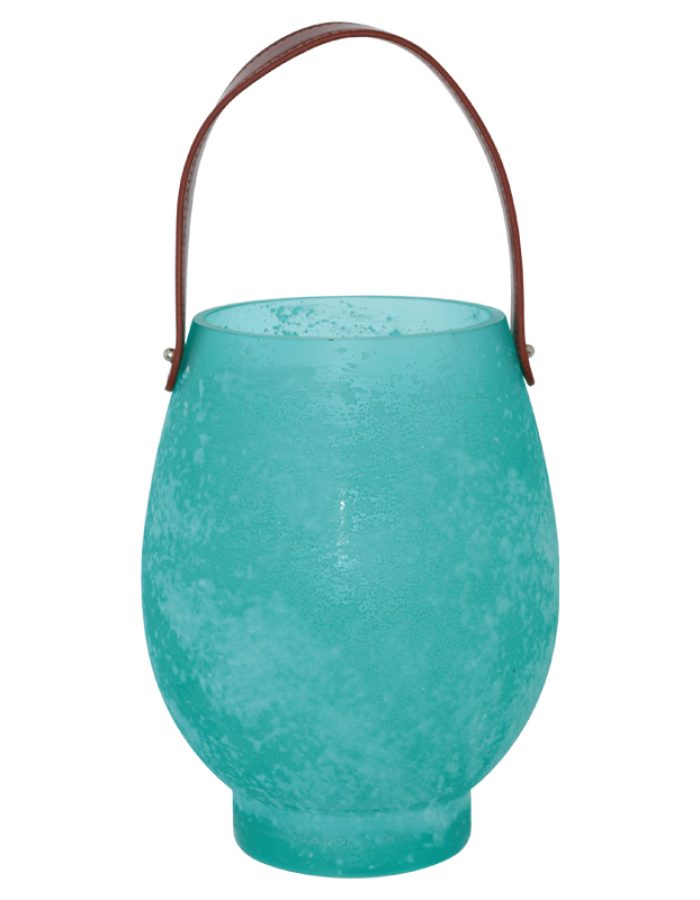 TURQUOISE HURRICANE LEATHER HANDL